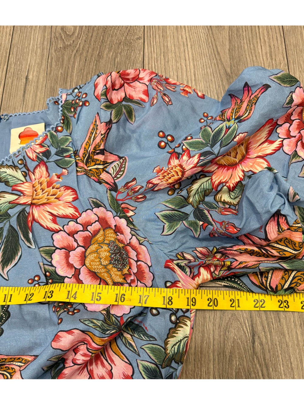 NWT FARM Rio Wonderful Bouquet Floral Belted Minidress SZ L - Picture 11 of 13